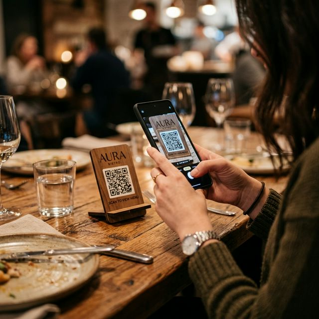 Bestellen Sie QR am Tisch